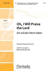 Oh, I Will Praise the Lord Three-Part Treble choral sheet music cover